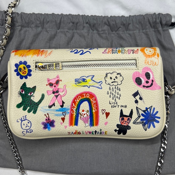 Rock Nano Humberto Cruz Crossbody - Zadig & Voltaire - Leather - Beige - Picture 5 of 16